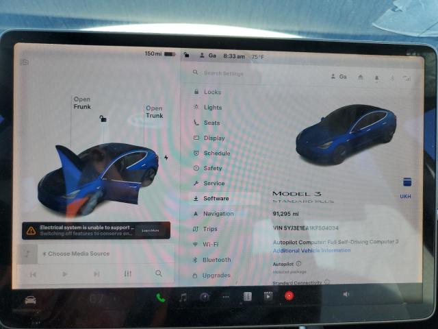 2019 TESLA MODEL 3 5YJ3E1EA1KF504034