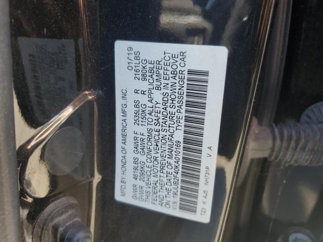 2019 ACURA TLX TECHNO 19UUB2F40KA010169