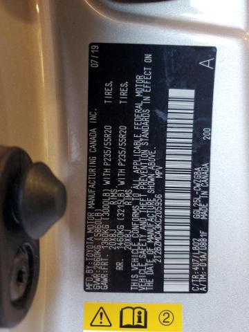 2019 LEXUS RX 350 BAS 2T2BZMCA3KC205956