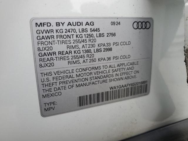 2025 AUDI Q5 PREMIUM WA1GAAFY6S2018891