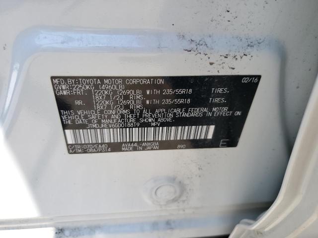 2016 TOYOTA RAV4 HV LIMITED JTMDJREV6GD018819