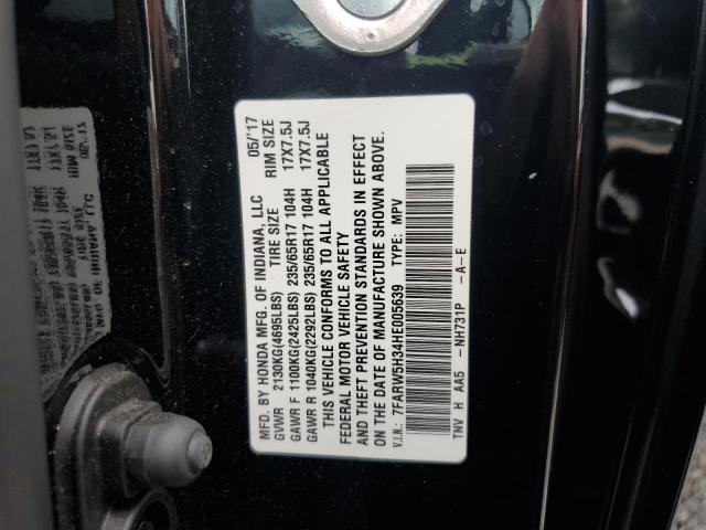 2017 HONDA CR-V LX 7FARW5H34HE005639
