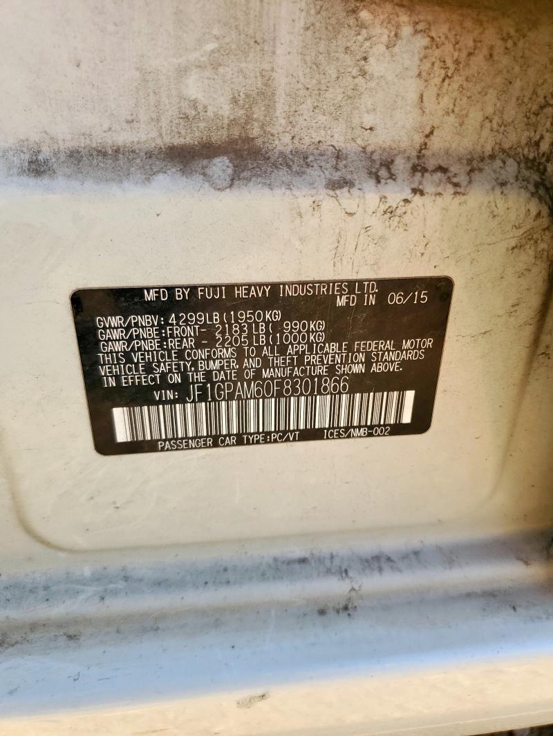 2015 SUBARU IMPREZA LI - JF1GPAM60F8301866