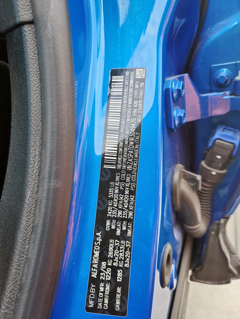 2024 ALFA ROMEO TONALE VEL ZASPATDW1R3049476