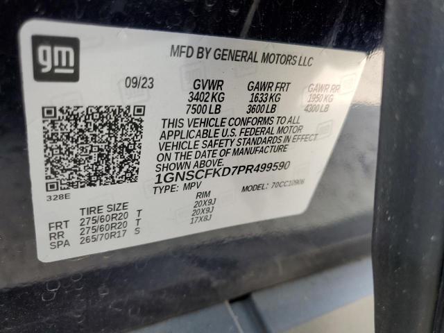 2023 CHEVROLET SUBURBAN C 1GNSCFKD7PR499590