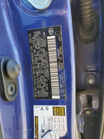 2016 TOYOTA PRIUS - JTDKBRFU6G3510122