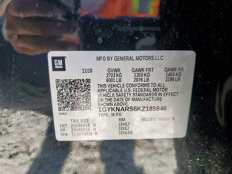 2019 CADILLAC XT5 1GYKNARS6KZ185846