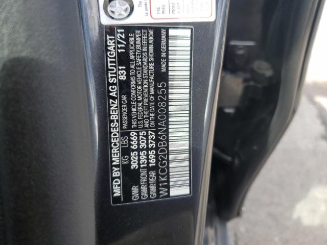 2022 MERCEDES-BENZ EQS SEDAN 450+ W1KCG2DB6NA008255