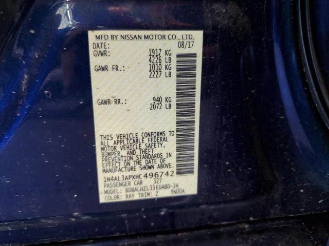2017 NISSAN ALTIMA 2.5 - 1N4AL3APXHC496742