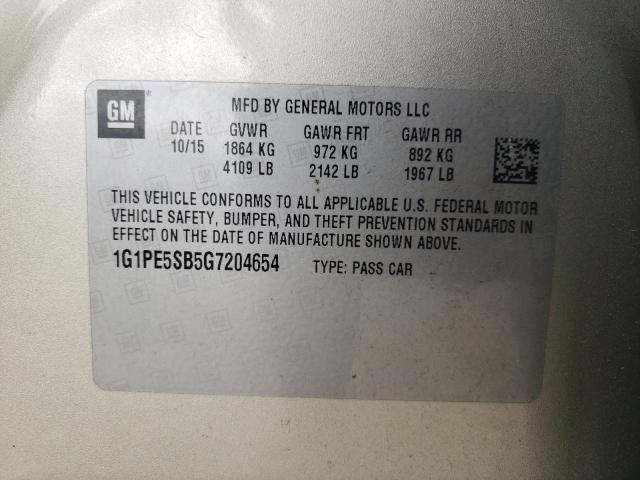 2016 CHEVROLET CRUZE LIMI 1G1PE5SB5G7204654