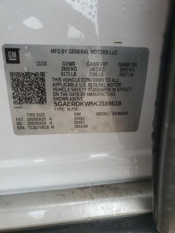 2019 BUICK ENCLAVE AV 5GAERDKW5KJ189618