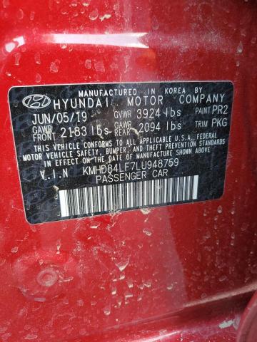 2020 HYUNDAI ELANTRA SE - KMHD84LF7LU948759