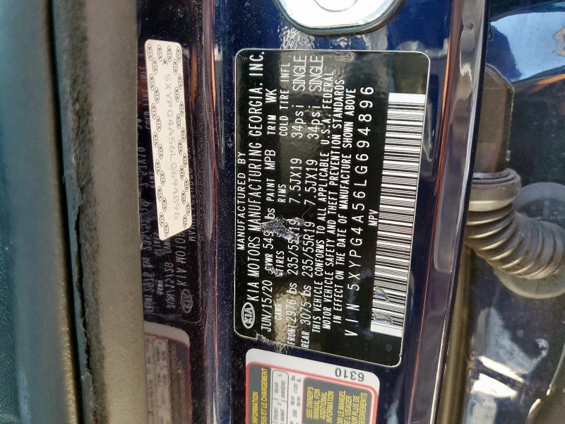 2020 KIA SORENTO S - 5XYPG4A56LG694896