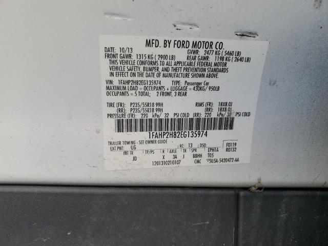 2014 FORD TAURUS SEL - 1FAHP2H82EG135974