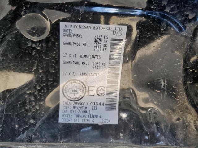2016 NISSAN ROGUE S 5N1AT2MV0GC779644