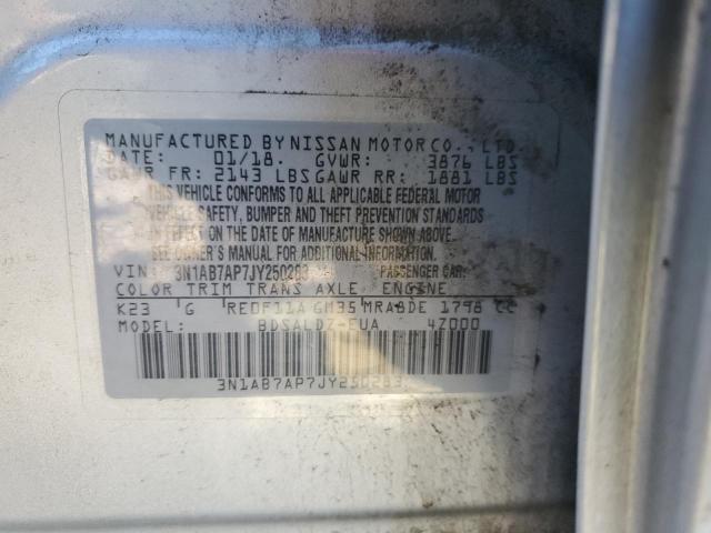 2018 NISSAN SENTRA S 3N1AB7AP7JY250283