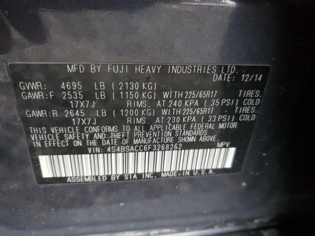 2015 SUBARU OUTBACK 2. - 4S4BSACC6F3268262