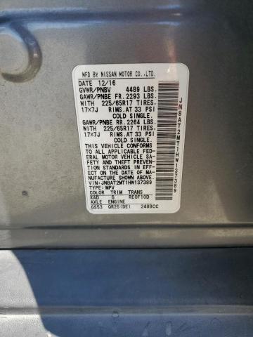 2017 NISSAN ROGUE S JN8AT2MT1HW137389