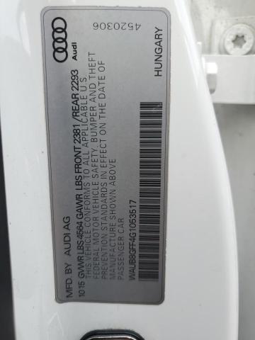 2016 AUDI A3 PREMIUM WAUB8GFF4G1053517
