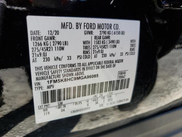 2021 FORD EXPLORER PLATINUM 1FM5K8HC9MGA96085