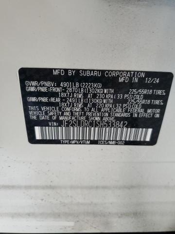 2025 SUBARU FORESTER L JF2SLDRC1SH533842