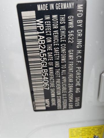 2016 PORSCHE MACAN S WP1AB2A55GLB54067