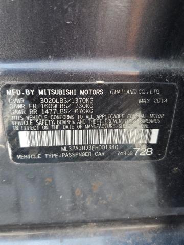 2015 MITSUBISHI MIRAGE DE ML32A3HJ3FH001340