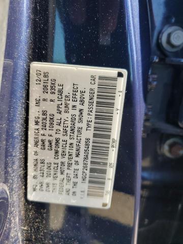 2008 HONDA ACCORD EXL #3294310876