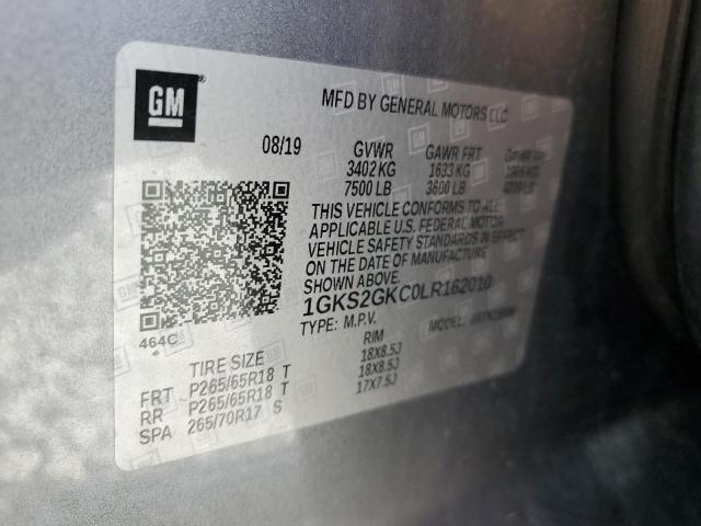 2020 GMC YUKON XL K1500 SLT 1GKS2GKC0LR162010