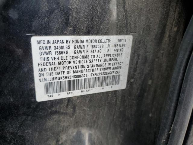 2017 HONDA FIT EX JHMGK5H93HS006379