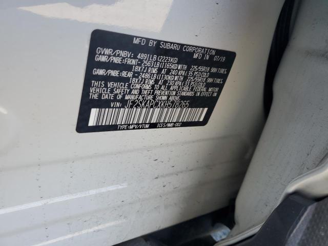 2019 SUBARU FORESTER S JF2SKAPCXKH578265
