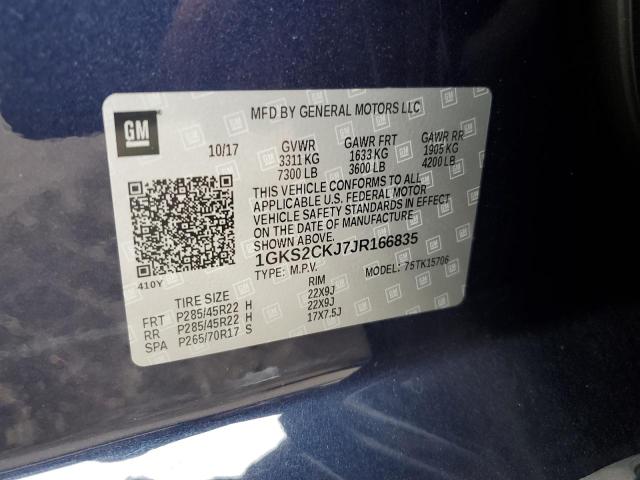 2018 GMC YUKON DENA 1GKS2CKJ7JR166835