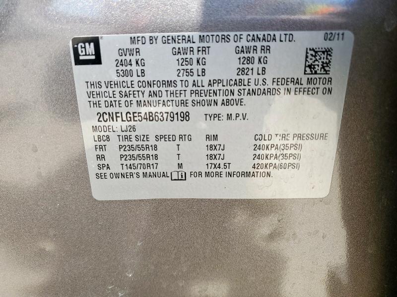 2011 CHEVROLET EQUINOX LT #3282485866