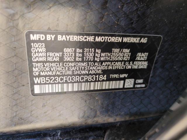 2024 BMW IX XDRIVE5 WB523CF03RCP83184