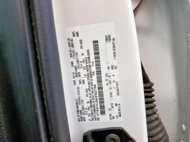 2016 FORD F150 SUPER 1FTEW1CG9GFB27789