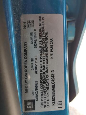 2020 CHEVROLET SPARK LS - KL8CB6SA8LC424313