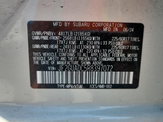 2024 SUBARU CROSSTREK - JF2GUADC5R8397072