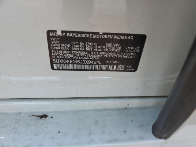 2018 BMW X5 XDRIVE3 5UXKR0C55J0X94645