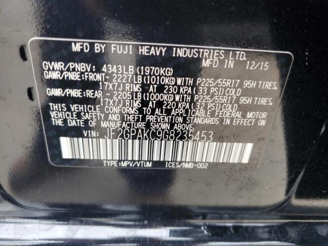 2016 SUBARU CROSSTREK LIMITED JF2GPAKC9G8235453