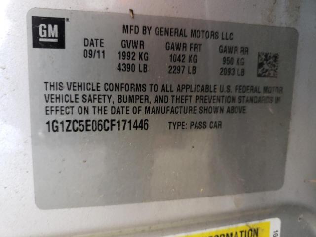 2012 CHEVROLET MALIBU 1LT #3257153224