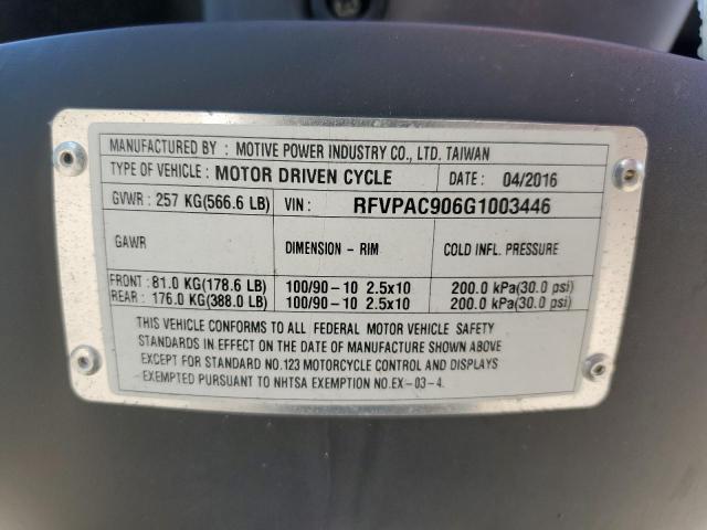 2016 GENUINE SCOOTER CO. BUDDY 170I - RFVPAC906G1003446