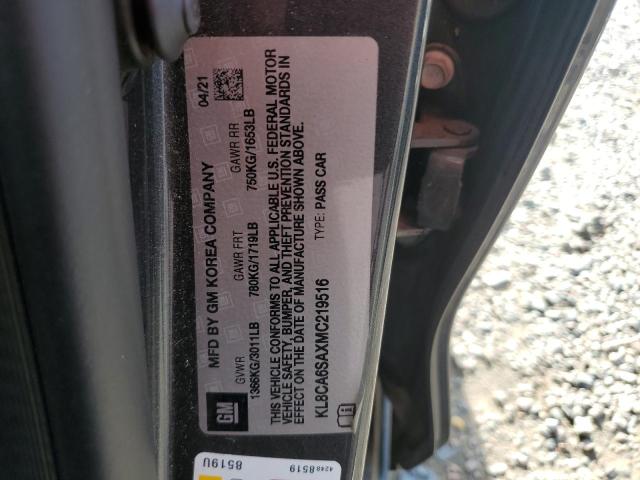 2021 CHEVROLET SPARK LS KL8CA6SAXMC219516