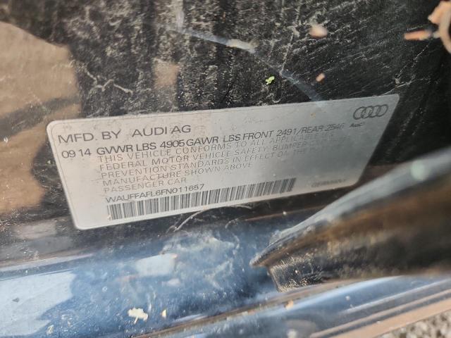 2015 AUDI A4 PREMIUM WAUFFAFL6FN011657