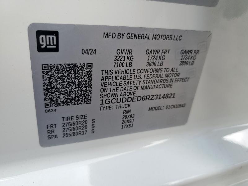2024 CHEVROLET SILVERADO - 1GCUDDED6RZ314821