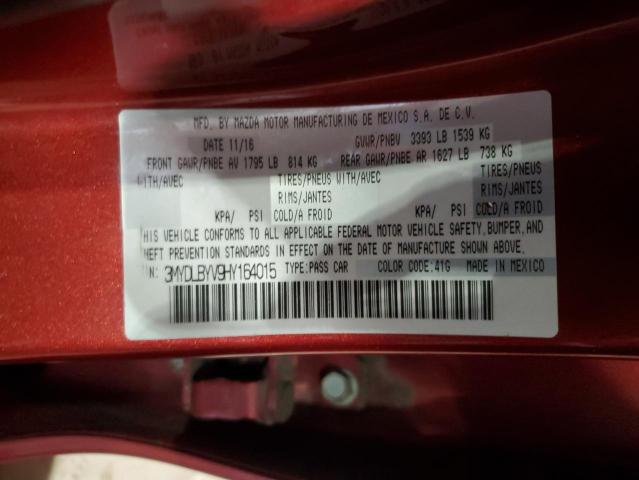 2017 TOYOTA YARIS IA 3MYDLBYV9HY164015