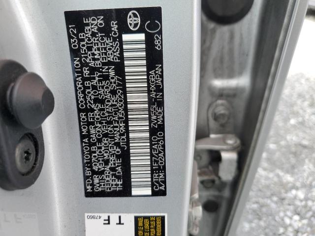 2021 TOYOTA PRIUS LE JTDL9MFU5M3029177