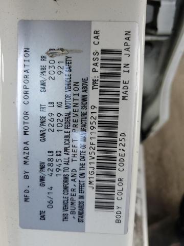 2015 MAZDA 6 TOURING JM1GJ1V52F1195219