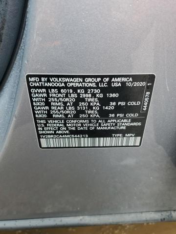 2021 VOLKSWAGEN ATLAS SEL 1V2BR2CA4MC544213