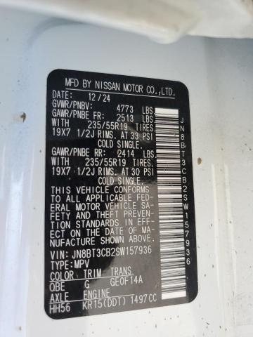 2025 NISSAN ROGUE SL JN8BT3CB2SW157936