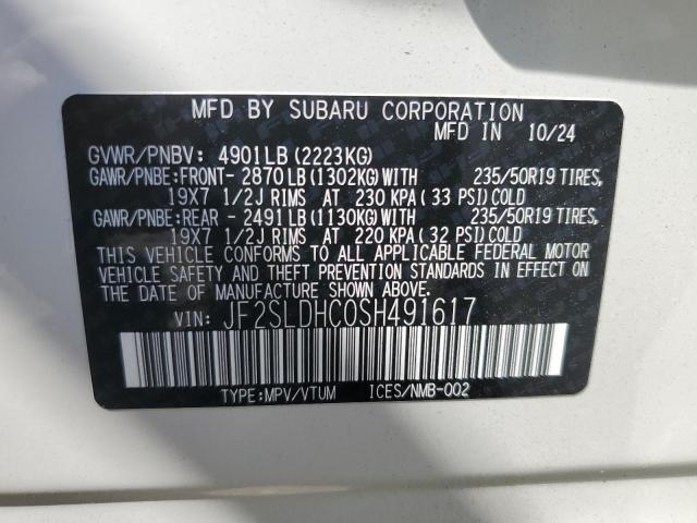 2025 SUBARU FORESTER SPORT JF2SLDHC0SH491617